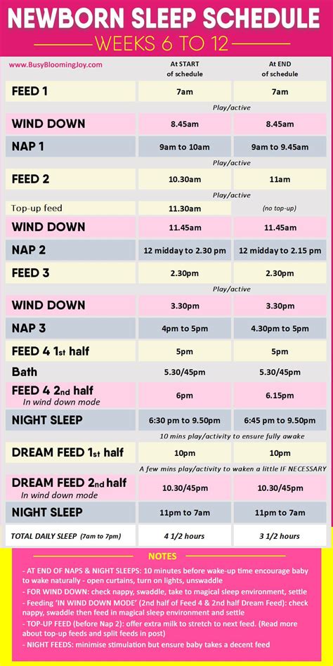 Sleeping Schedule Of Newborn