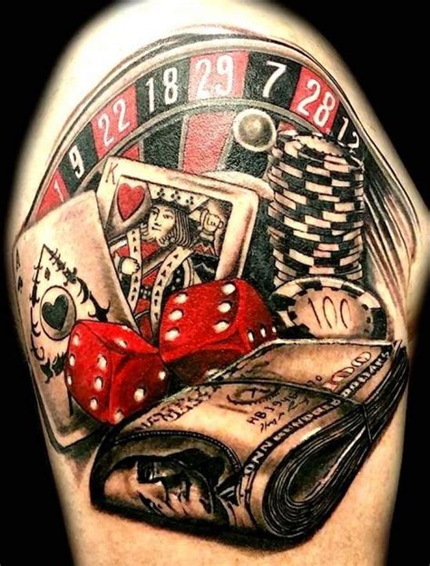 sleeve gambling tattoo designs drawing