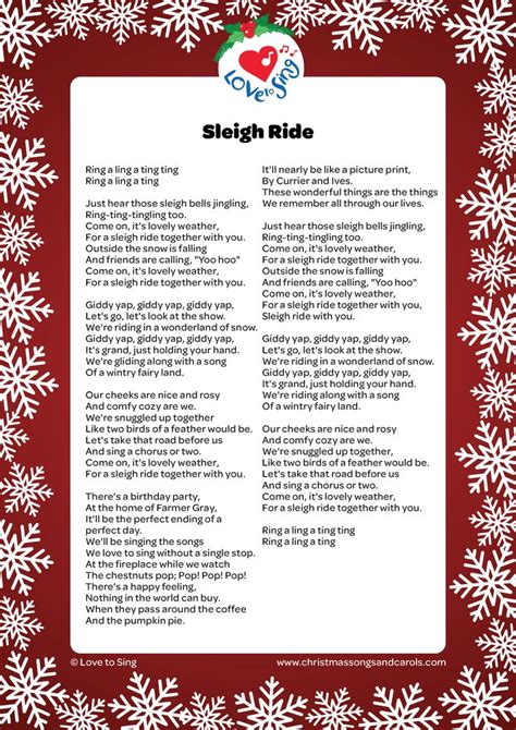 Sleigh Ride Sheet Music Direct