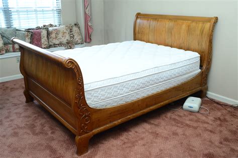 Sleigh Bed Frame Maple