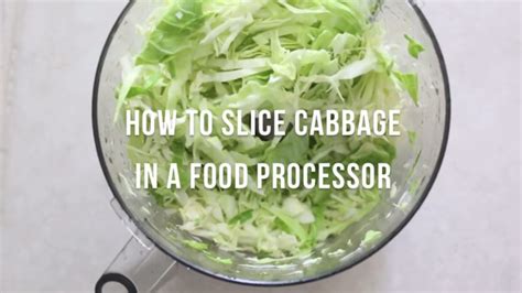 Slice Cabbage In Food Processor