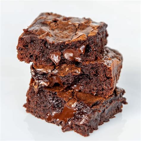 Image of a slice of fudgy brownie.