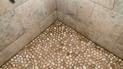 Sliced Pebble Tile Shower Floor Problems