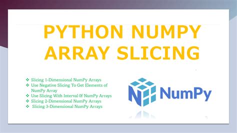 slicing in python numpy