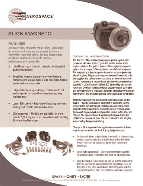 slick magneto parts catalog