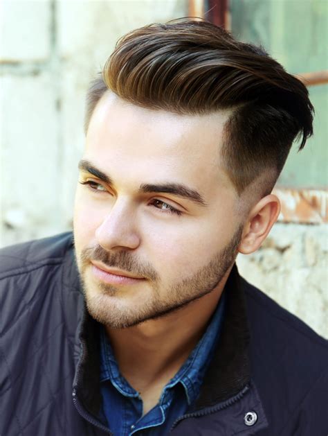 Slicked Back Style medium long hairstyle for mens