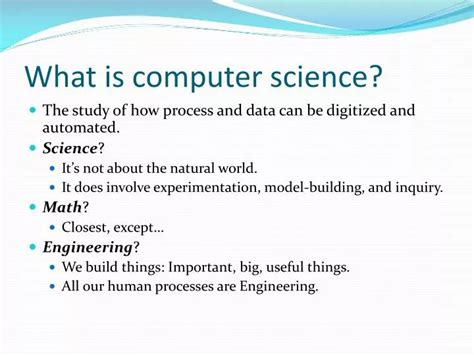 Slide Definition Computer Science