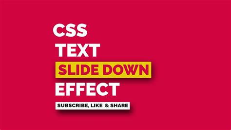 Slide Down Text Html