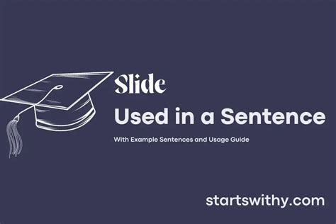 Slide Examples In A Sentence
