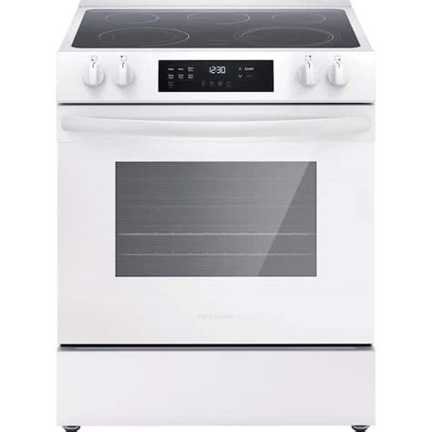 Slide In Electric Range Front Controls