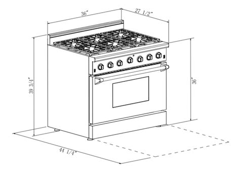 Slide In Stove Dimensions