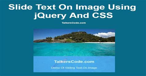 Slide Text Jquery
