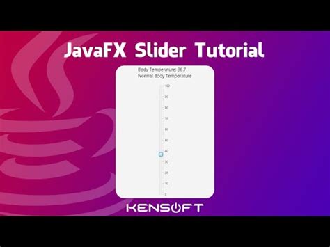 Slider Javafx Example