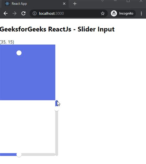 Slider React Input