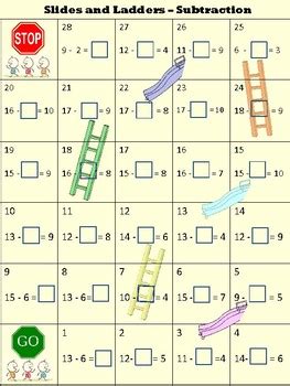 Slides And Ladders Math Game Slides And Ladders Math Game Printable