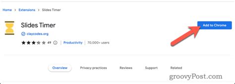 Slides Timer Chrome Extension