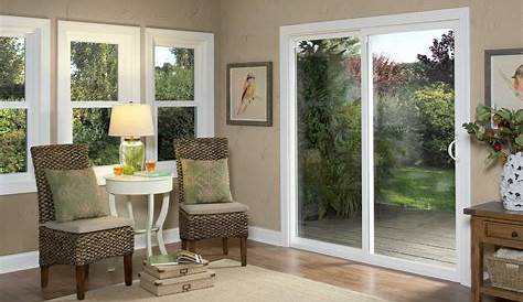 A single French Door with two operating Casement Window
