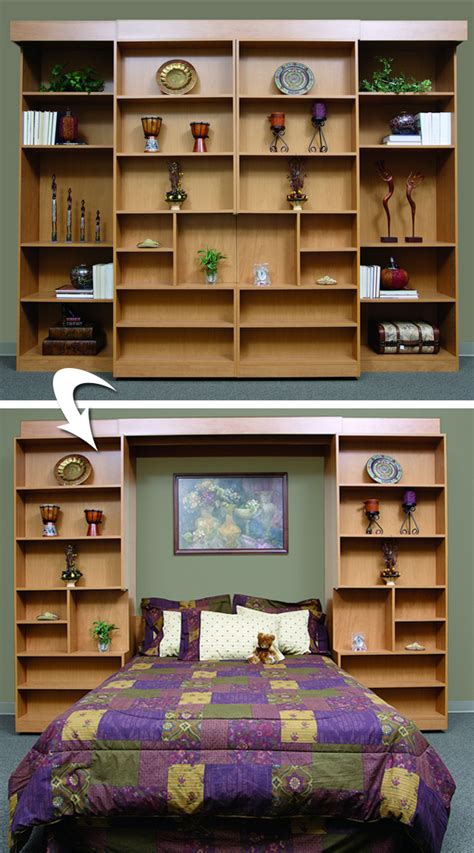 Sliding Bookcase Murphy Bed Plans