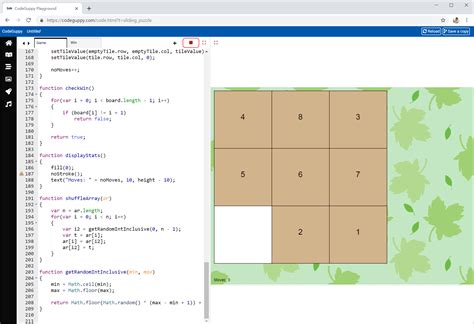Sliding Puzzle Javascript