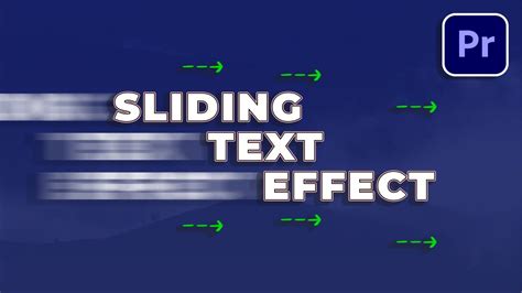 Sliding Text Video
