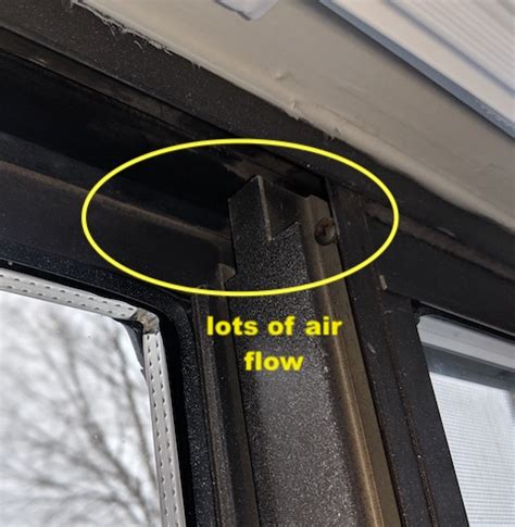 Sliding Window Leaking Air