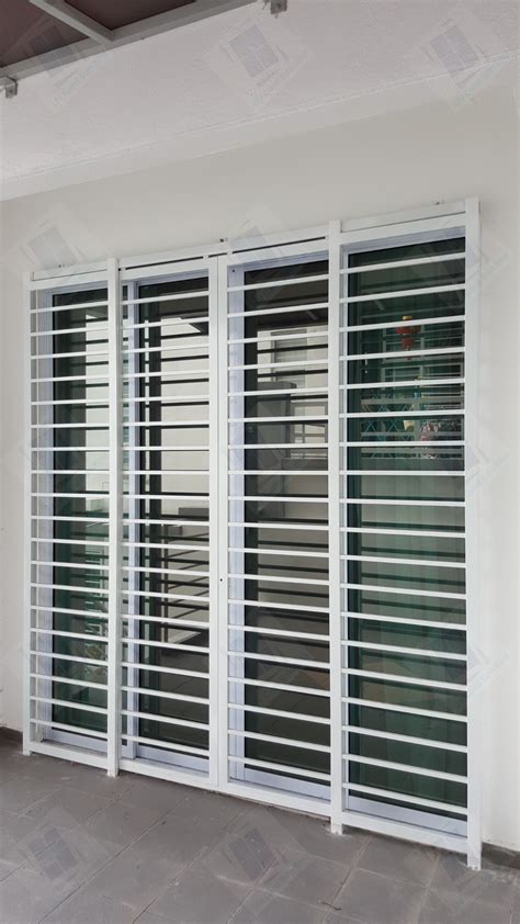 Sliding Window With Grill Design