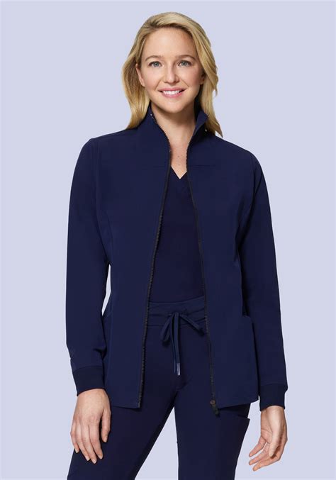 slim fit scrub jacket