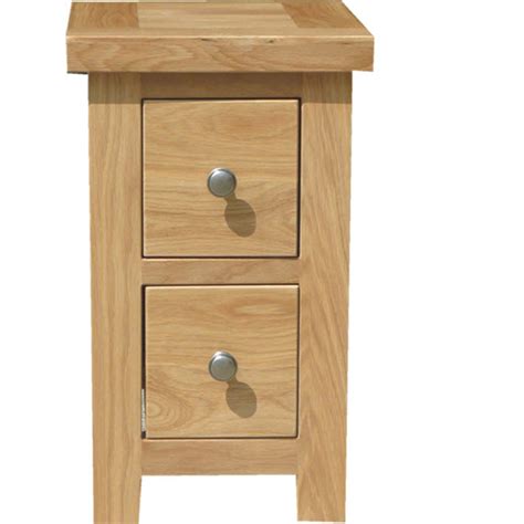 Slimline Bedside Table With Drawers