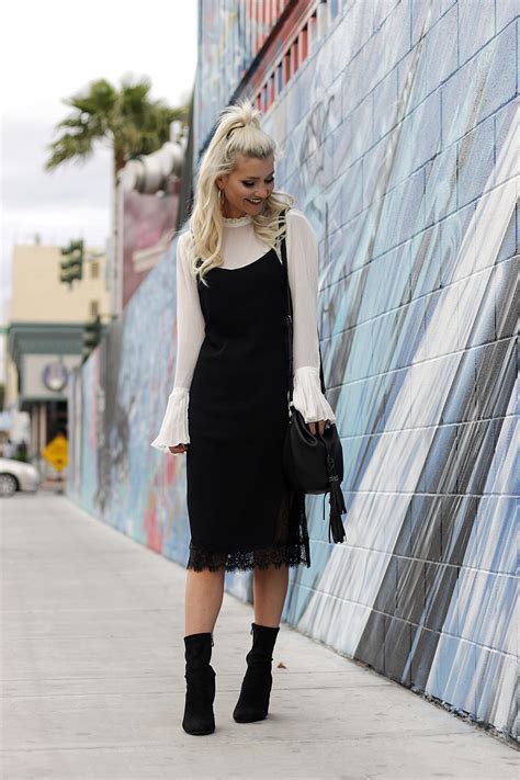 How To Style Slip Dress For Winter JADOREFASHION