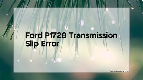 Slip Error Code