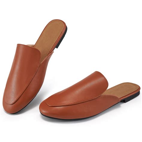 slip on flat mules