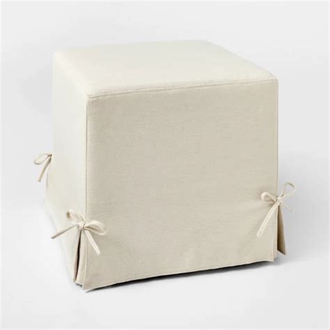 Slipcover Cube Ottoman