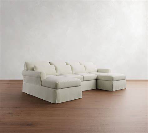 15 Photos Chaise Sectional Slipcover Sofa Ideas