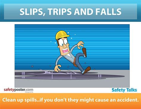 Slips And Trips Safety Message