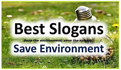Slogans On Environment | Slogan on environment, Catchy slogans, Slogan