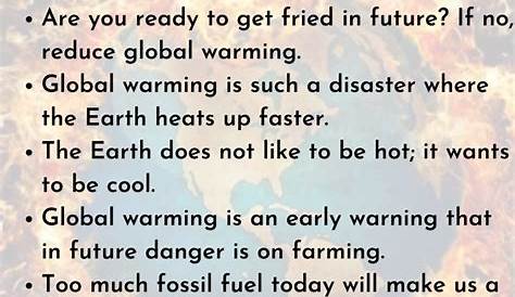 Poster Global Warming Slogan