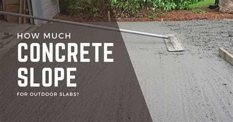 slope of concrete
