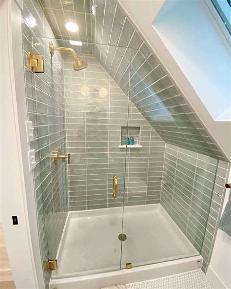 Sloped Ceiling Shower Room