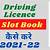 slot booking for driving licence