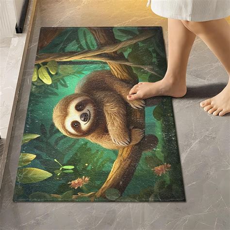 Sloth Bathroom Rug