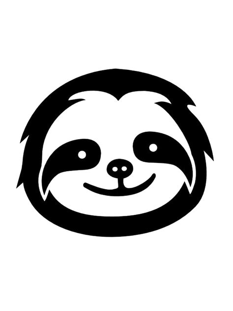 Sloth Stencil Printable