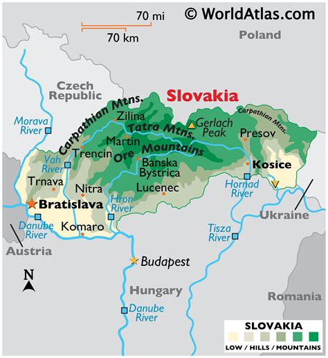 slovakia map