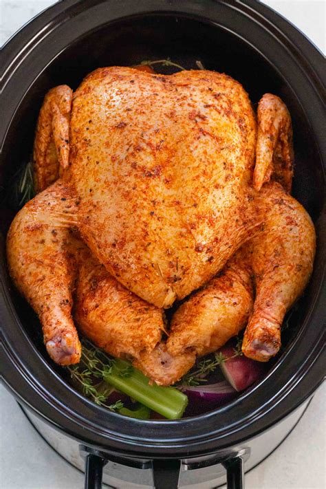 Whole Chicken Slow Cooker