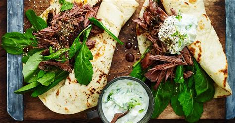 Slow Cooked Lamb With Wraps