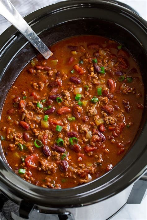 slow cooker chili beans recipe ground beef