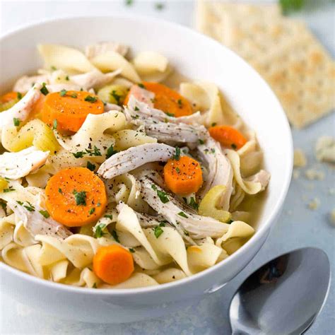 slow cooker homemade chicken noodle soup