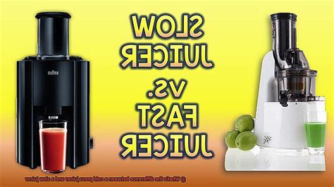 Slow Juicer Difference