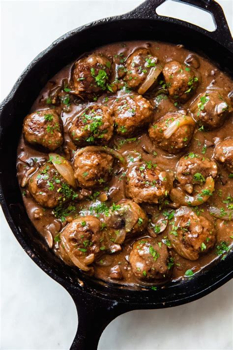slow-cooker salisbury steak meatballs
