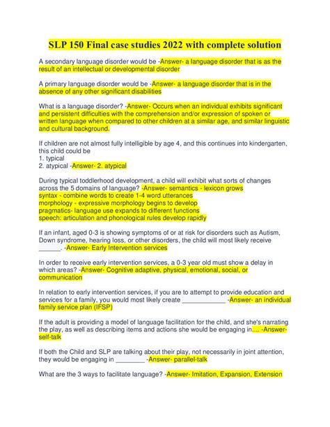 slp case study examples