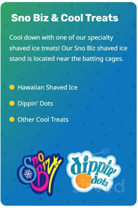 Sluggers And Putters Menu